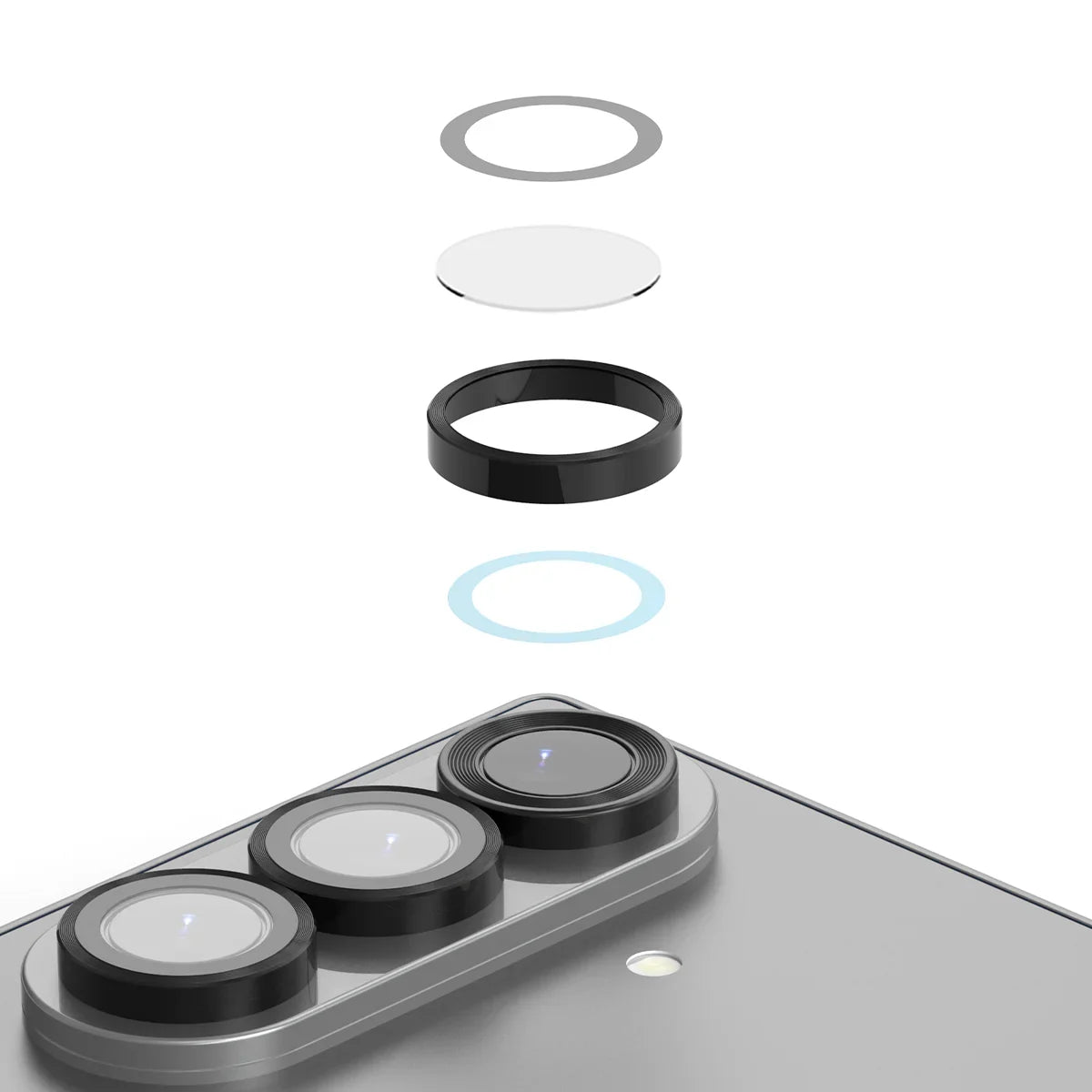 Samsung Z Fold7 Araree Camera Lens Ring - Clear Samsung Z Fold7 Araree Camera Lens Ring - Clear